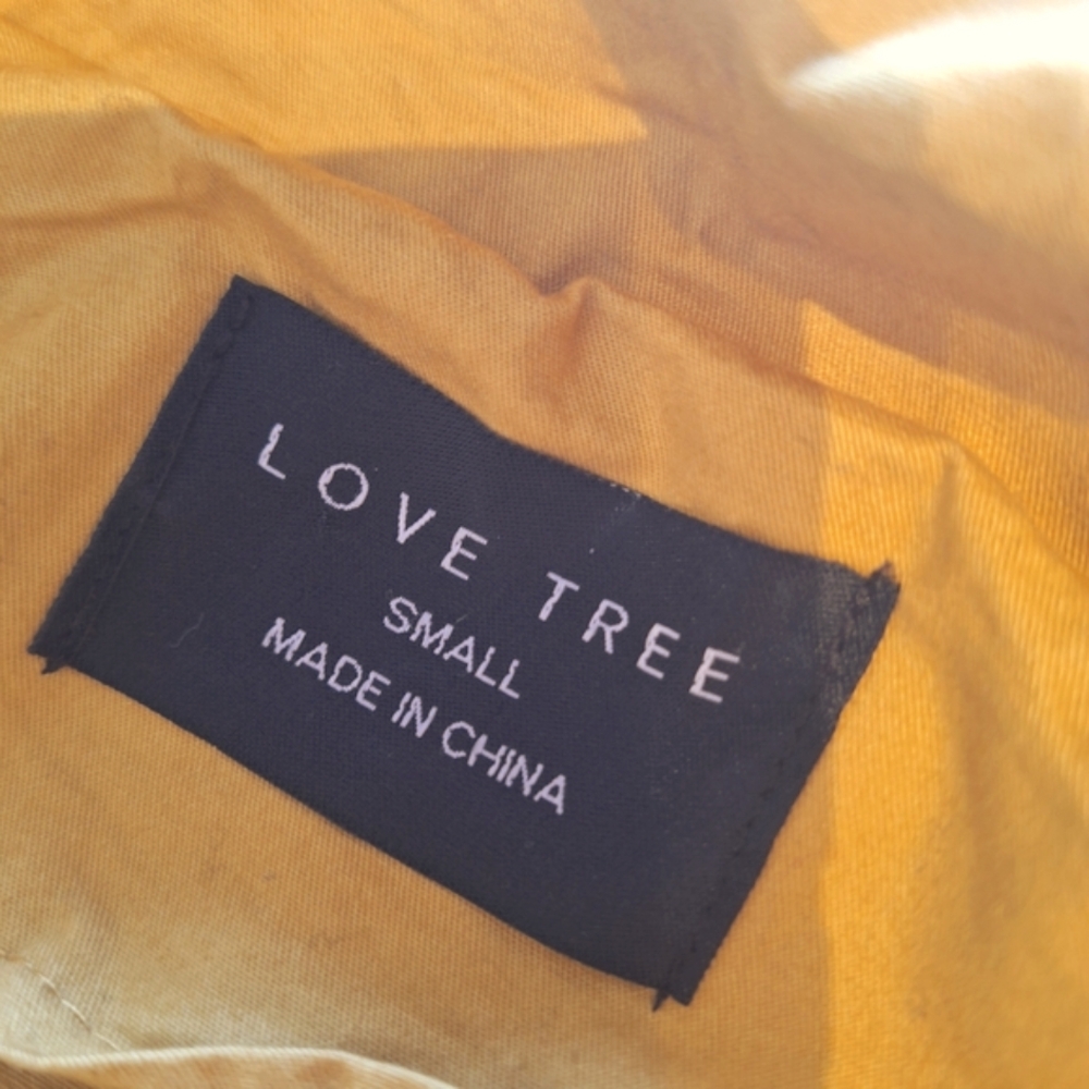 LOVE TREE Mustard Yellow Womens Vest Size S Very Good Condition Fall Fashion - Picture 3 of 3